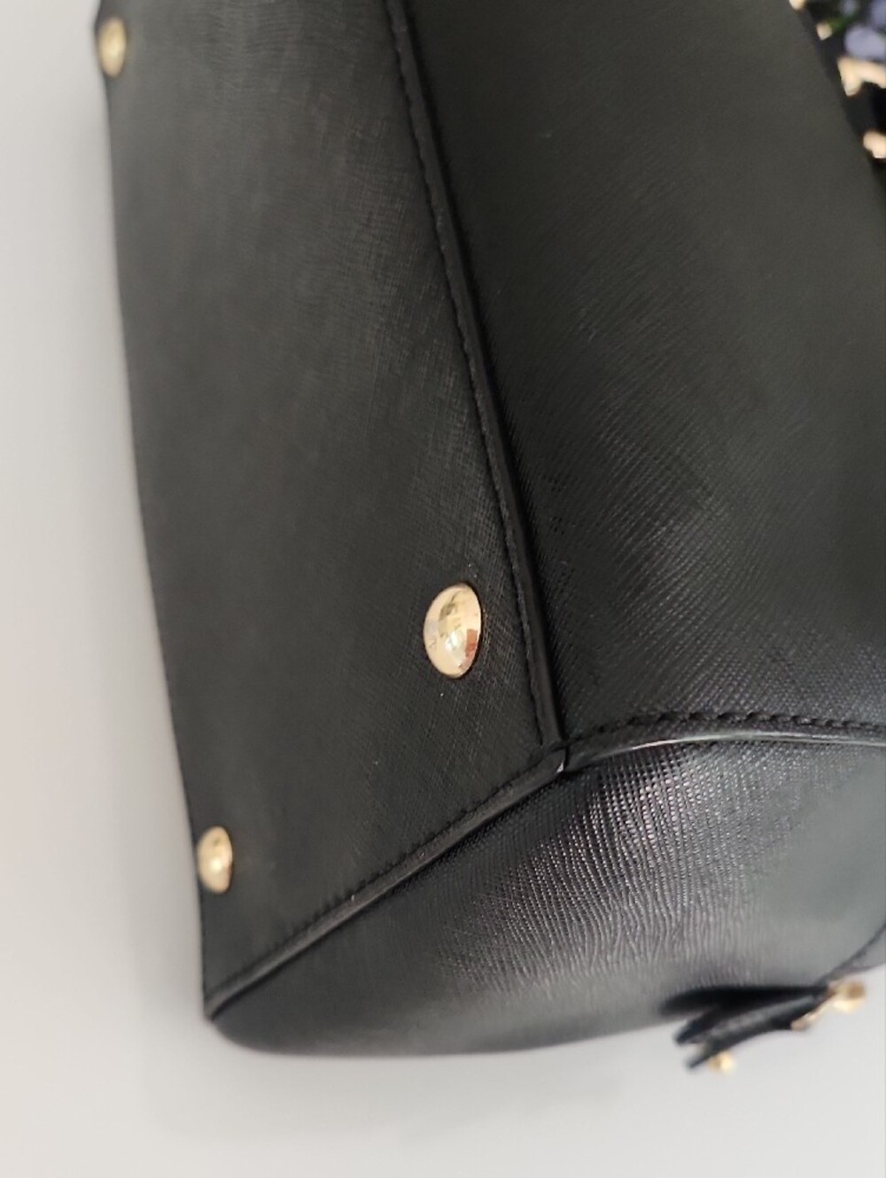 Michael Kors Black Satchel with Gold Hardware and Chain Strap - Picture 14 of 15